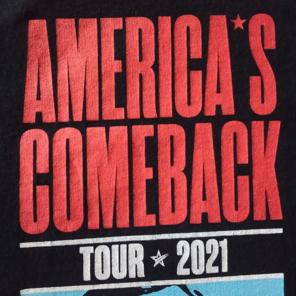 Men's T-shirt America's Comeback Tour 2021 Featuring Nigel Farage Graphic Print - Picture 3 of 10